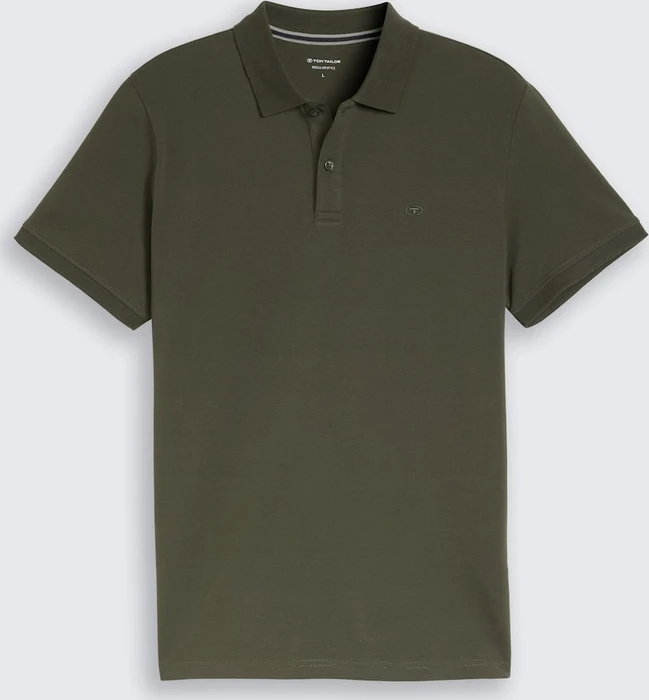 Tom Tailor Piqué Poloshirt kurzarm deep leaf green (Herren)