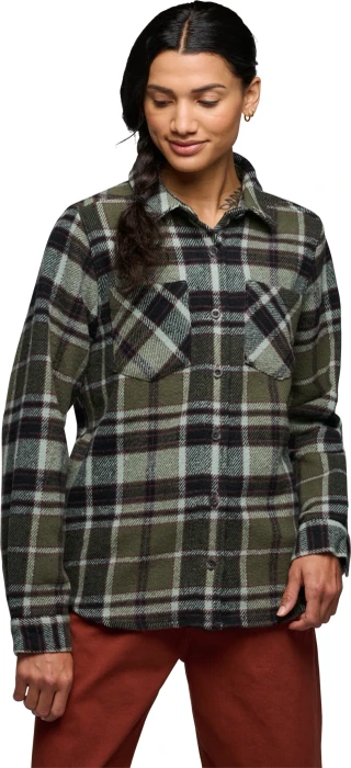 Black Diamond Project Heavy Flannel Hemd langarm tundra/black/agave plaid (Damen)