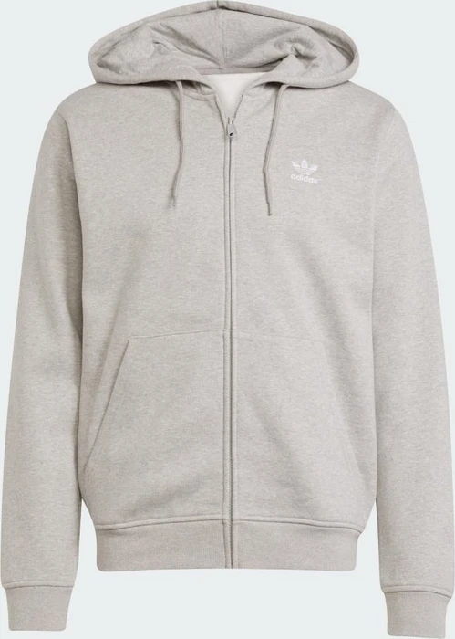 adidas Trefoil Essentials Hoodie medium grey heather/white (Herren)