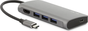 LMP USB-C Video Hub, 5-Port, USB-C 3.0 [Stecker], space gray (17104)