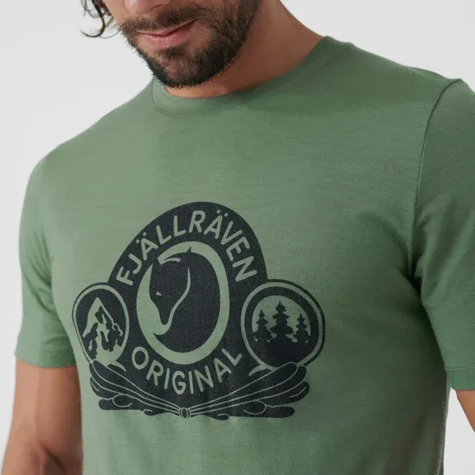 Fjällräven Abisko Wool Classic Funktionsshirt kurzarm patina green (Herren)