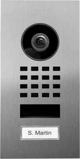 DoorBird D1101V IP Video-Türsprechanlage, Edelstahl V4A, gebürstet, inkl. Unterputzgehäuse