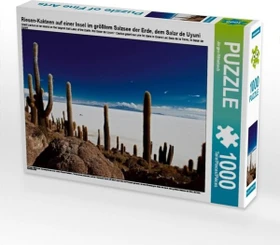 Calvendo Riesen-Kakteen auf einer Insel im größtem Salzsee der Erde, dem Salar de Uyuni