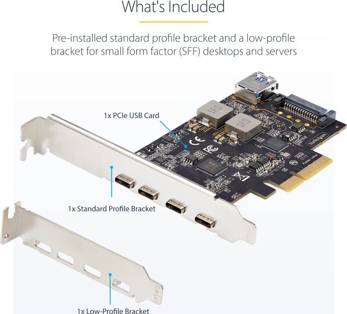 StarTech 4x USB-C 3.1, PCIe 3.0 x4