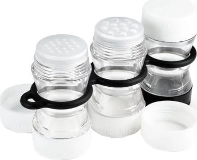 GSI Mini Spice Rack Gewürzbehälter Aufbewahrungsbehälter, 3 Stück