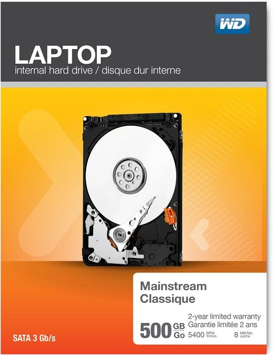 Western Digital WD Laptop Everyday 500GB, 512e / 2.5" / SATA 3Gb/s, retail