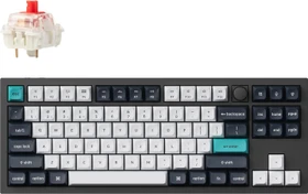Keychron Q3 Max, Carbon Black, TKL, LEDs RGB, hot-swap, Gateron Jupiter RED, USB/Bluetooth, US