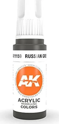 AK-Interactive 3rd Gen Acrylic Colors Acrylic Modelling Colors russian green, 17ml