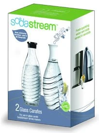SodaStream Glaskaraffe Sodaflasche 700ml,   2 Stück