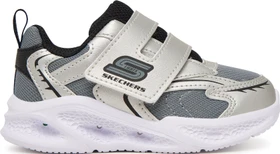 Skechers S-Lights Meteor Lights Glow Spike silber/schwarz (Junior)
