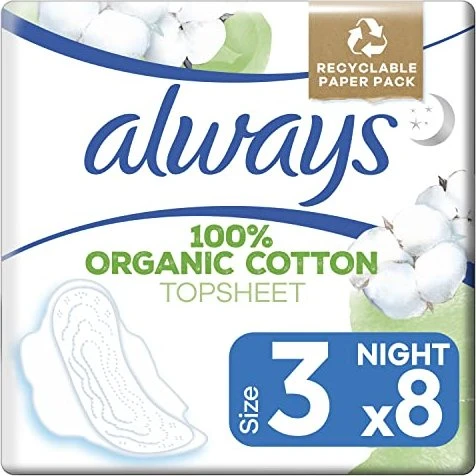 Always Cotton Protection Nacht Größe 3, 8 Stück
