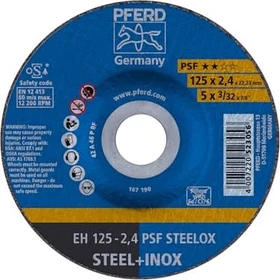 Pferd EH 125-2.4 PSF STEELOX Trennscheibe gekröpft, 125x2.4x22.23mm, 10 Stück