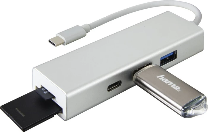 Hama Type-C Hub 1:3, USB-C 3.0 [Stecker]