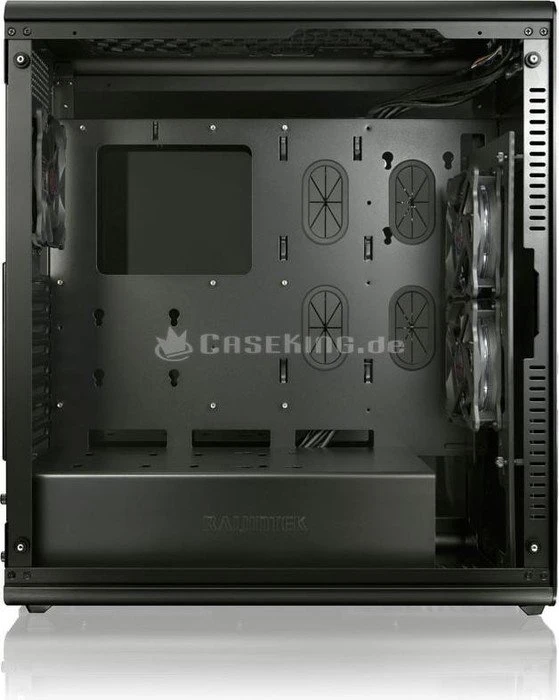 Raijintek Asterion Classic, schwarz, Glasfenster