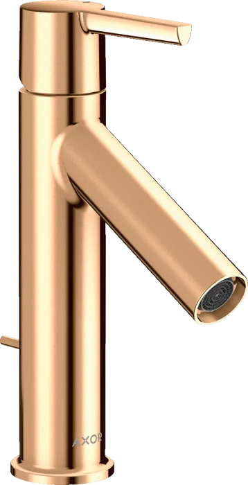 Hansgrohe Axor Starck Einhebel-Waschtischmischer 100 mit Hebelgriff und Zugstangen-Ablaufgarnitur polished chrome