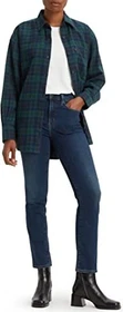 Levi's 724 High Rise Straight Jeans blue swell (Damen)