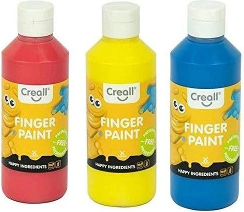 Creall Fingerpaint Malfarbe, rot, 250ml