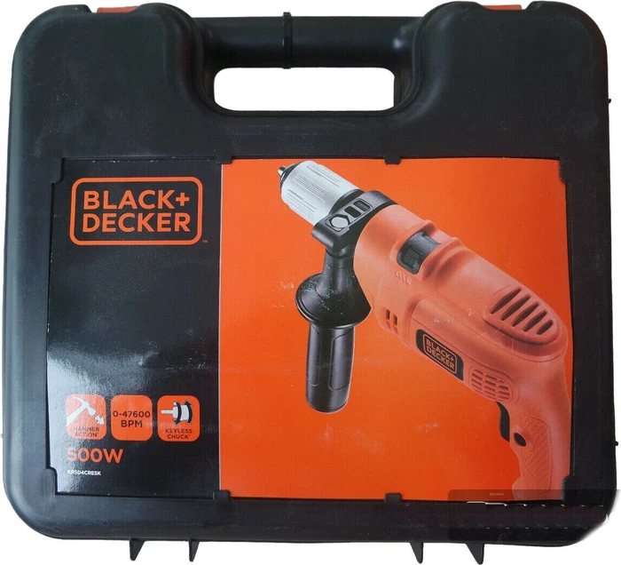Black&Decker KR504CRESK Elektro-Schlagbohrmaschine inkl. Koffer