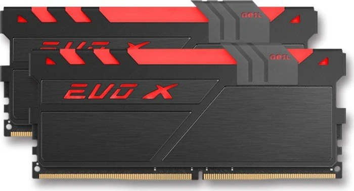 GeIL EVO X AMD Edition schwarz/grau UDIMM 16GB Kit, DDR4-3000, CL16-16-16-36