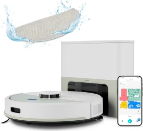 Medion MD 100021 X22 SW+ Saug-/Wischroboter grau inkl. Absaugstation