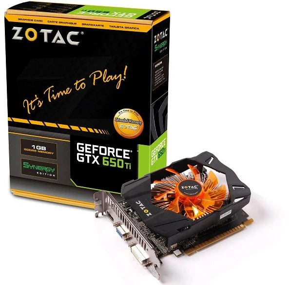 Zotac GeForce GTX 650 Ti Synergy, 1GB GDDR5, VGA, DVI, HDMI