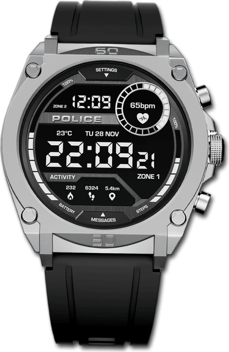Police Freedom Of Time MyAvatar Smartwatch silber/schwarz