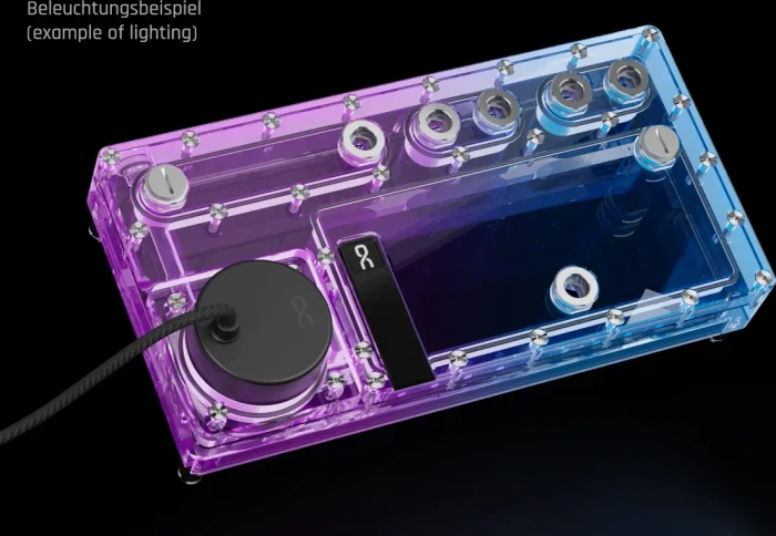 Alphacool Core Distro Plate 280 Links VPP/D5 mit VPP Apex Pumpe, Verteilerplatte