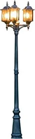 Konstsmide Milano 230cm Stehleuchte 3-flammig schwarz