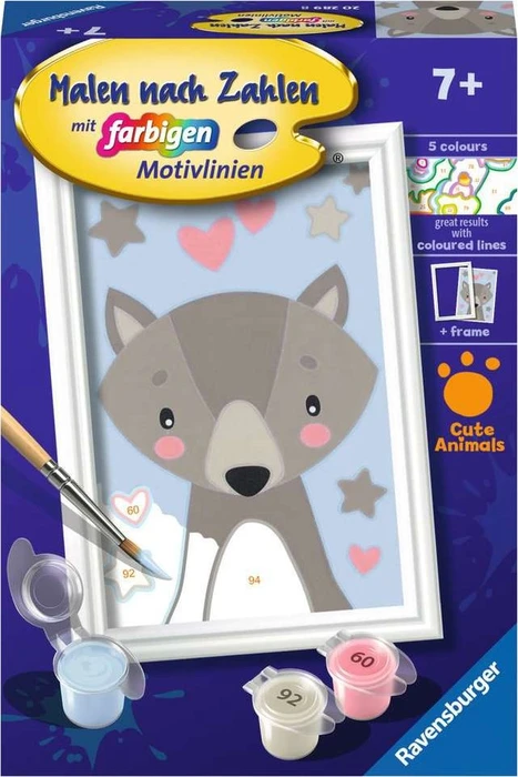 Ravensburger Malen nach Zahlen Kleiner Wolf