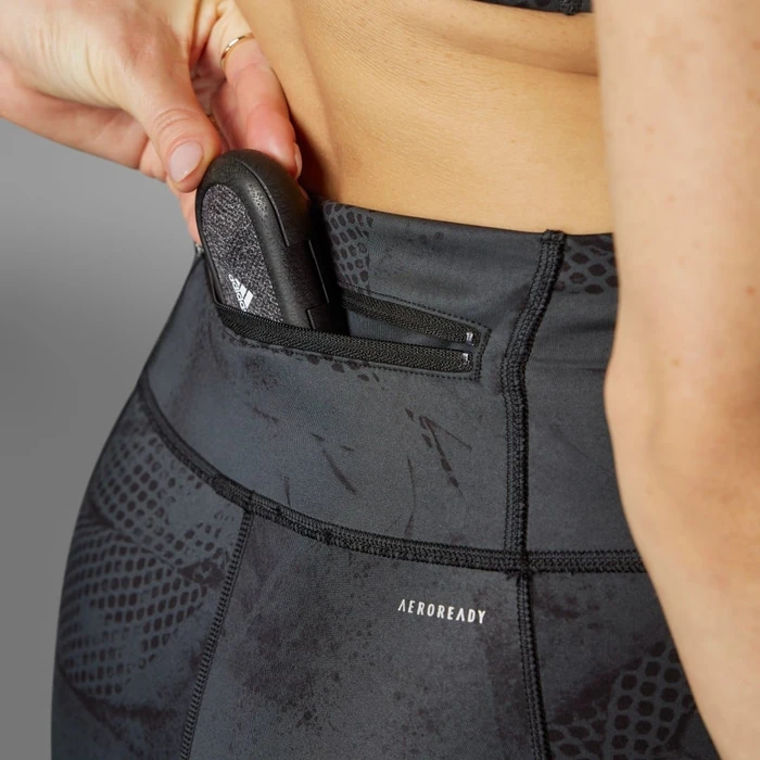 adidas Ultimate adidas Print Hose 7/8 carbon/black (Damen)