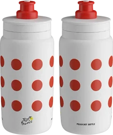 Elite Fly Tour de France Trinkflasche 550ml red polka dot
