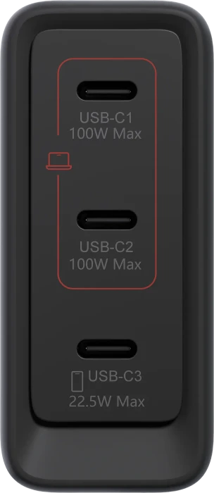 Lenovo Multi-port USB-C GaN Charger 100W schwarz