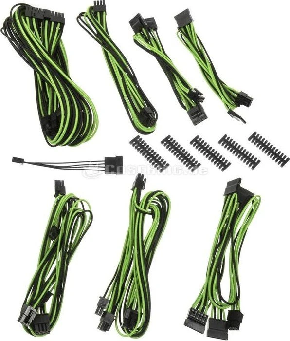 BitFenix Alchemy 2.0 BQT-SP-Series Kabel Kit für Netzteile, schwarz/grün