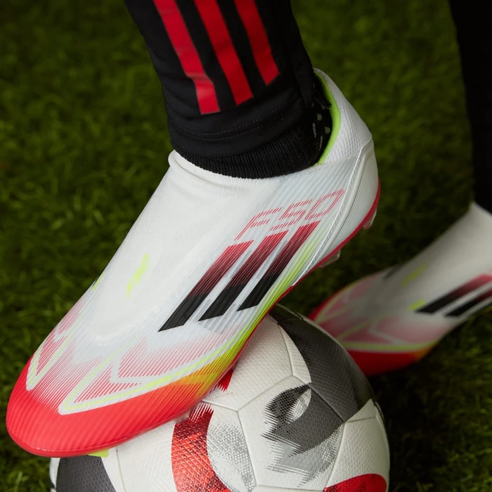 adidas F50 League Laceless FG/MG cloud white/core black/solar yellow