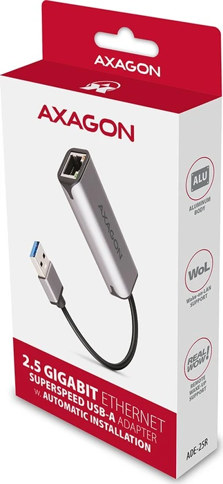 Axagon 2.5G LAN-Adapter, RJ-45, USB-A 3.0 [Stecker]