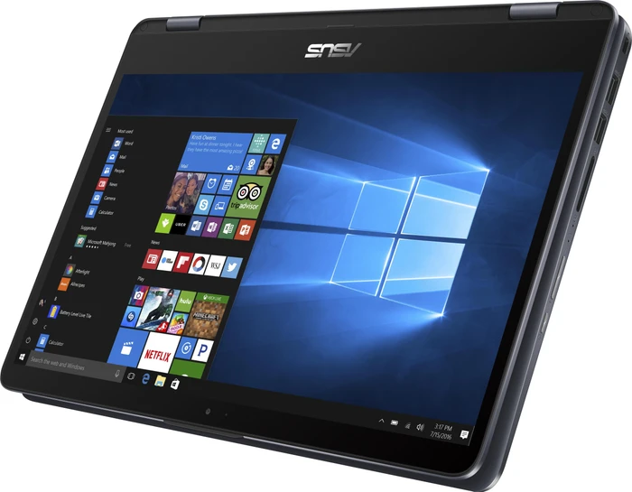 ASUS VivoBook Flip 14 TP410UA-EC541T, Star Grey, Core i5-8250U, 8GB RAM, 256GB SSD, DE
