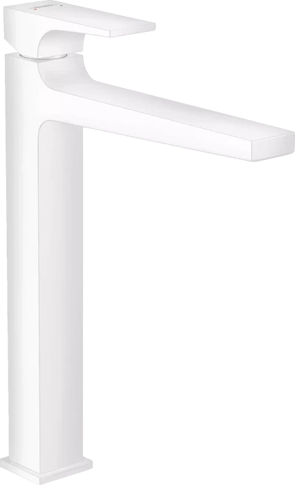 Hansgrohe Metropol Waschbeckenarmatur 260 mit Push-Open Ablaufgarnitur mattweiß