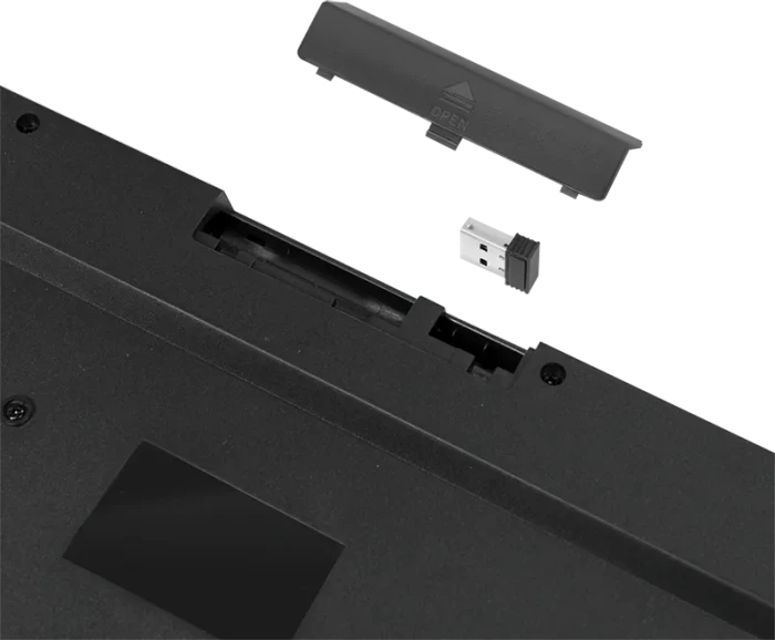 LogiLink 2.4GHz Wireless Tastatur, schwarz, USB, DE