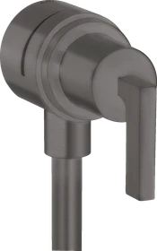 Hansgrohe Axor Citterio Wandanschluss Stop mit Rückflussverhinderer, Absperrventil und Hebelgriff brushed black chrome