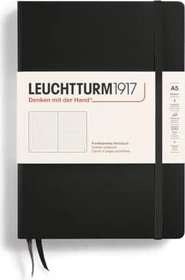 Leuchtturm1917 Medium Notizbuch, A5, punktiert, Hardcover, schwarz