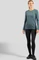 Odlo Essential Seamless Funktionsshirt langarm provincial blue melange (Damen) Vorschaubild