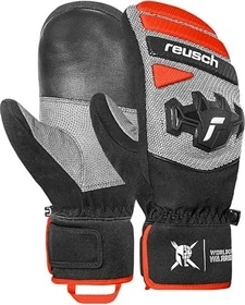Reusch Worldcup Warrior R-Tex XT Mitten Skihandschuhe black/silver/fluo red