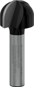 Bosch Professional HM Hohlkehlfräser, (R1)10x(D)20x12.4x46mm, 1 Stück