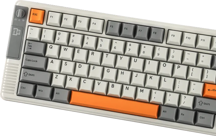 Epomaker RT85 Wireless, Gray White, LEDs RGB, hot-swap, Epomaker Creamy Jade, USB/Bluetooth, US