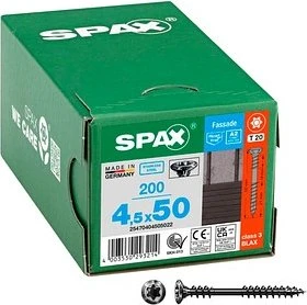 Spax BLAX Edelstahl rostfrei A2 T-STAR plus T20 Fassadenschraube