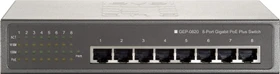 LevelOne GEP Desktop Gigabit Switch, 8x RJ-45, 61W PoE+ (GEP-0820 / 520824)