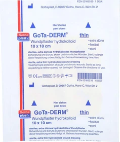 Gothaplast GoTa-DERM thin/foam steril, 10 x 10cm, 1 Stück