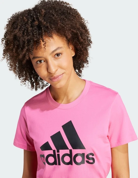 adidas Loungewear Essentials Logo T-Shirt kurzarm pulse magenta/black (Damen)