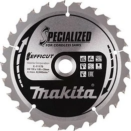 Makita Specialized Efficut Kreissägeblatt 25Z, 190x1.85x20mm, 1 Stück