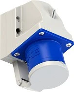 PCE CEE-Wandgerätestecker 32A 3p 6h IP44 mit Deckel